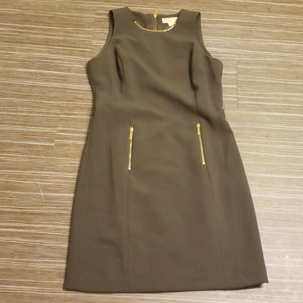 Michael Kors olive green dress